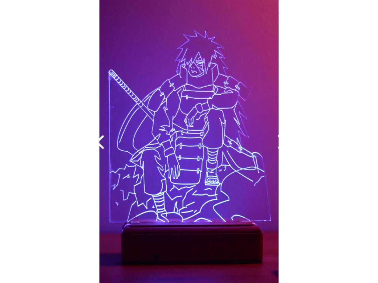 Наруто Мадара Учиха 16 цветов аниме ночник