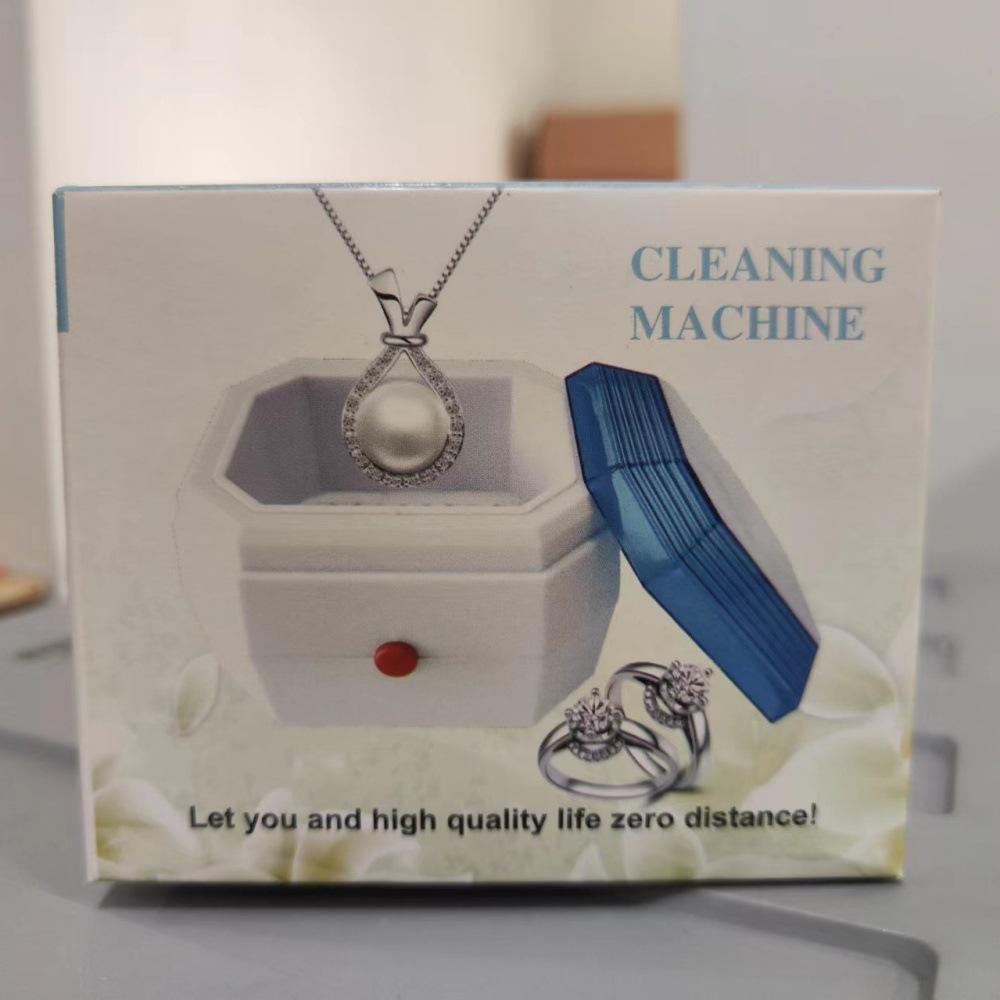 Мини Вибрационная Коробка для Чистки Ювелирных Изделий и Зубных Протезов