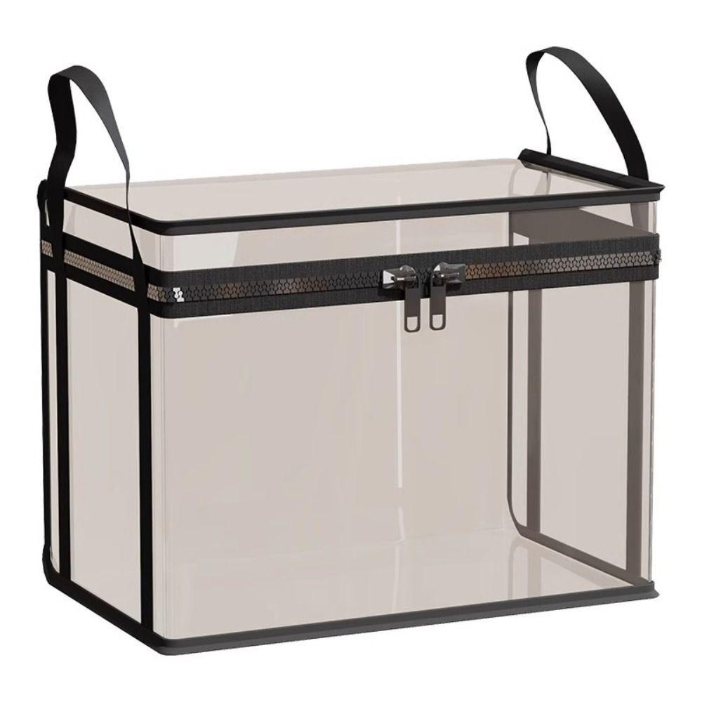 Большая Вместимость Коробка для Хранения Мягких Игрушек ПВХ Сумка для Хранения Плюшевых Игрушек Сумка для Организации Кукол Дети чёрный