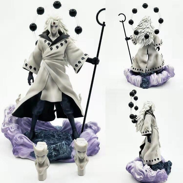 Наруто Шиппуден Учиха Мадара Рикудо Сеннин Модо Вер. ПВХ Учиха Мадара Фигурка Коллекционная Модель Игрушка 28cm-With box