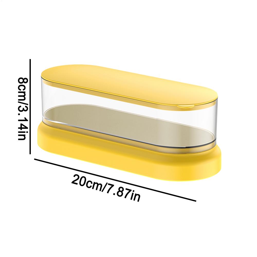 Ультразвуковая мойка для ювелирных изделий Электрическая Профессиональная Многофункциональная Вибрационная Моющая Коробка для Очков Часов Колец Серег Ожерелий Yellow